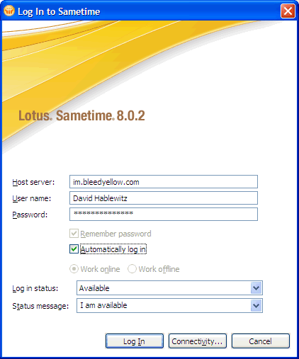 Sametime Login
