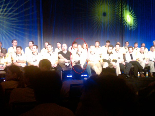 David Hablewitz onstage at Ask The Developers session Lotusphere 2010