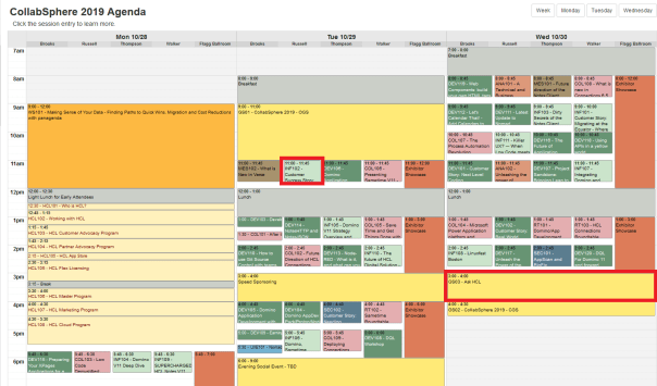 Collabphere Schedule